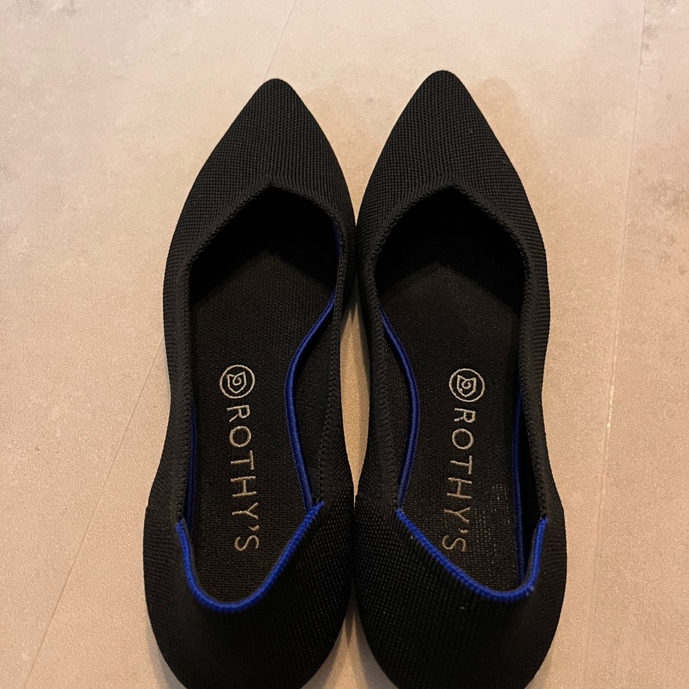 Rothy’s Black Pointed Flats
